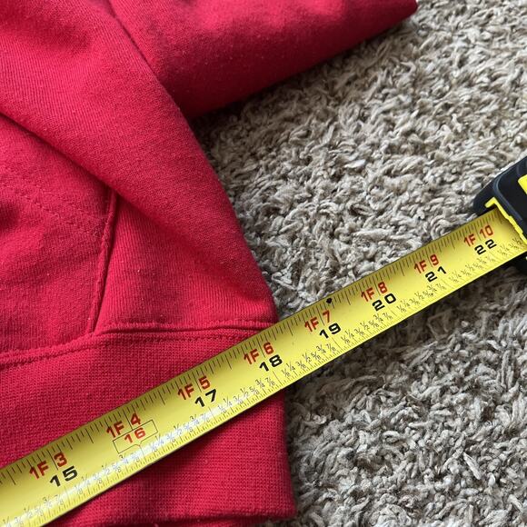 Colosseum Brand Red Louisville Cardinals Slash Stack Pullover Hoodie Men M - Picture 5 of 5